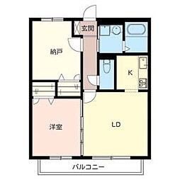 グロリオーサ 1SLDKの間取図画像