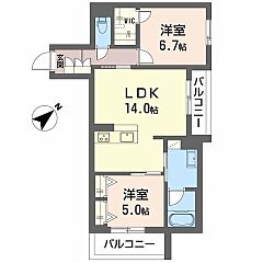 物件の間取り