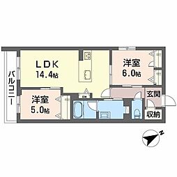 間取図画像 2LDK