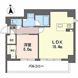 グラン セレニオ 江坂 1LDKの間取図画像