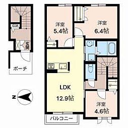 ソルジェンテ 3LDKの間取図画像