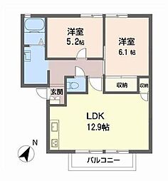 間取図画像 2LDK
