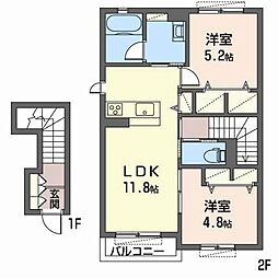 間取図画像 2LDK