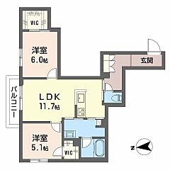 物件の間取り