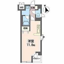 T・Kビル ワンルームの間取図画像