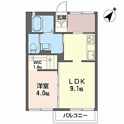 ファミールセト 1LDKの間取図画像