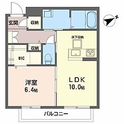 シャーメゾングランチェスタ 1LDKの間取図画像
