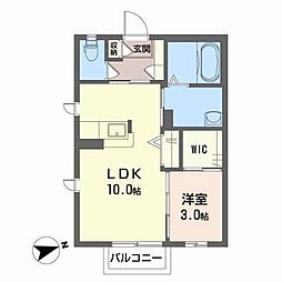 E・コート・ジェネラス 1LDKの間取図画像