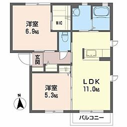 🉐敷金礼金0円！🉐シャーメゾン堀口Ａ