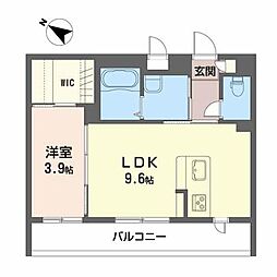 詩季K&A 1LDKの間取図画像