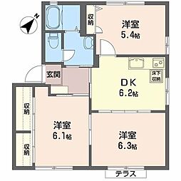 グランドール3 3DKの間取図画像