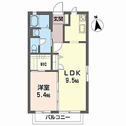 フラットエム 1LDKの間取図画像