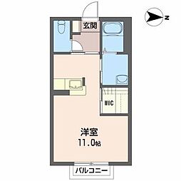 シャーメゾンGO ワンルームの間取図画像