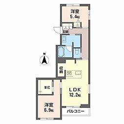 Ａｒｅｎｏａ 3階2LDKの間取り