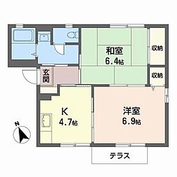 カーサ・フレックス 2Kの間取図画像