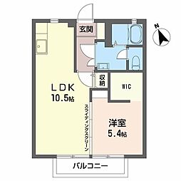 ディアス310C棟 1LDKの間取図画像