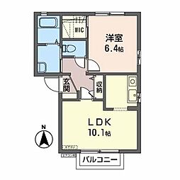 間取図画像 1LDK
