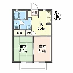 ファミール119 2Kの間取図画像