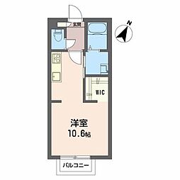 ベルメゾン ワンルームの間取図画像