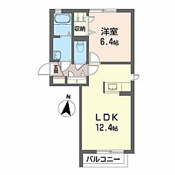 佑寿2 1LDKの間取図画像