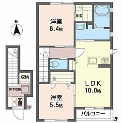 間取図画像 2LDK