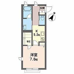 レディ・ベース大町 1Kの間取図画像