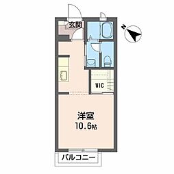 ル・グランR ワンルームの間取図画像