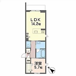 グランメゾン盛岡駅前I 1LDKの間取図画像