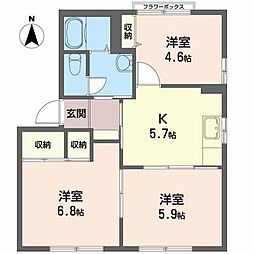 🉐敷金礼金0円！🉐グランディ　プラザ　Ｂ
