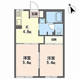 DIAS-水山C 2Kの間取図画像