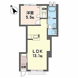 シャーメゾン脩 1LDKの間取図画像