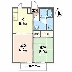 サクセスメゾン 2Kの間取図画像