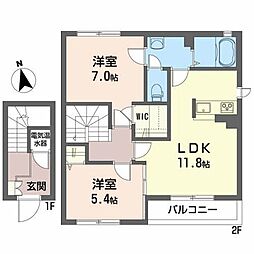 間取図画像 2LDK