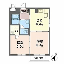 間取図画像 2DK