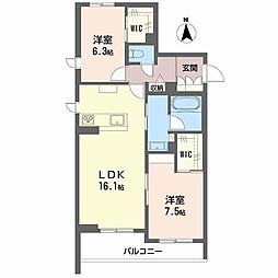 間取図画像 2LDK