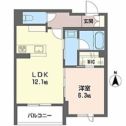 間取図画像 1LDK