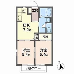アーバン・レジデンス 2DKの間取図画像