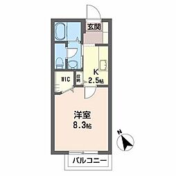 サニーコート・サトウG 1Kの間取図画像