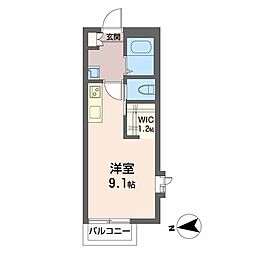 オリオンハウス ワンルームの間取図画像