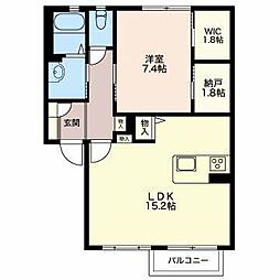 エシール 1LDKの間取図画像