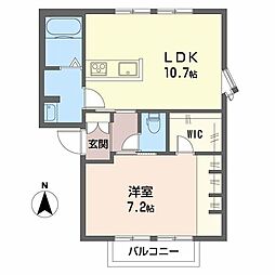 フレグランスふぁみーゆ 1LDKの間取図画像