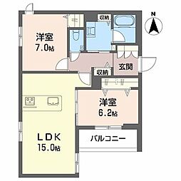 間取図画像 2LDK