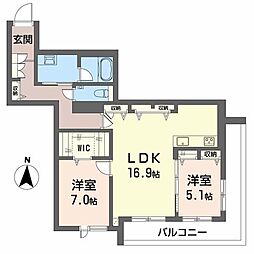 間取図画像 2LDK