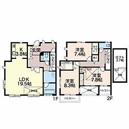 正灯庵 1階3LDKの間取り