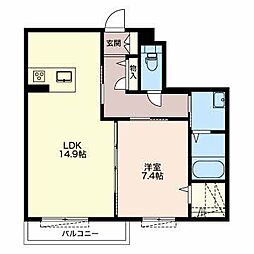 間取図画像 1LDK