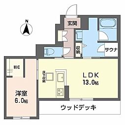 リラフォート 1LDKの間取図画像