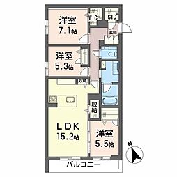間取図画像 3LDK
