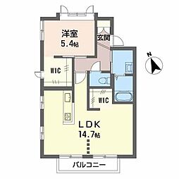 間取図画像 1LDK