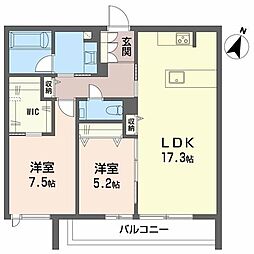 ローヤル錦 2LDKの間取図画像