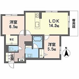 ファミール夜寒 2LDKの間取図画像